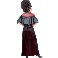Halloween Jurk Zwart Rood Dames Vampier 2 delig