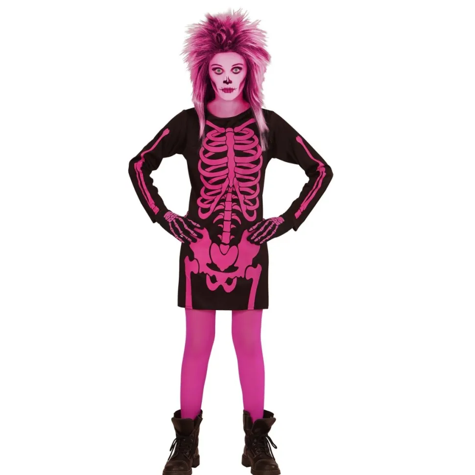 Halloween Jurk Zwart Roze Meisje