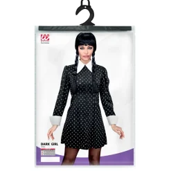 Halloween Jurk Zwart Wit Dames Gothic