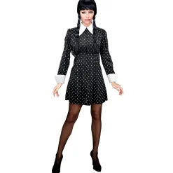 Halloween Jurk Zwart Wit Dames Gothic