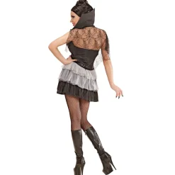 Halloween Jurk Zwart Wit Dames Vampier