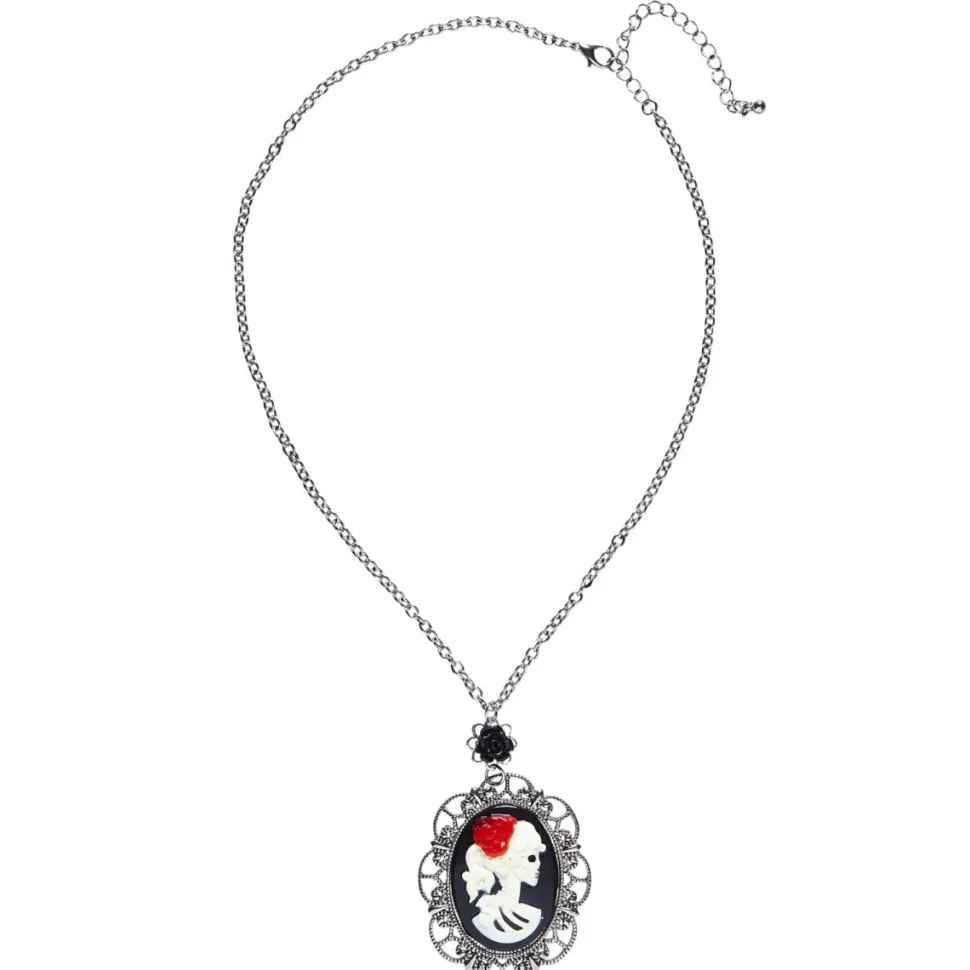 Halloween Ketting Schedel En Roos