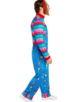 Halloween Kostuum Blauw Rood Heren Chucky