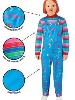 Halloween Kostuum Blauw Rood Heren Chucky