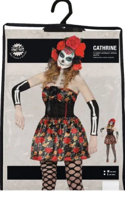 Halloween Kostuum Dames Jurk Skelet Day Of The Dead