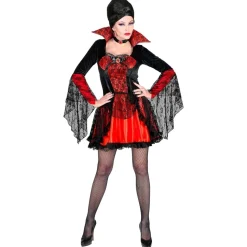 Halloween Kostuum Dames Vampier Kant