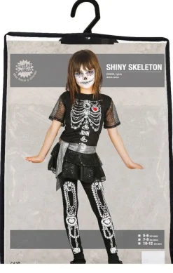 Halloween Kostuum Kind Jurkje Skelet Diamant