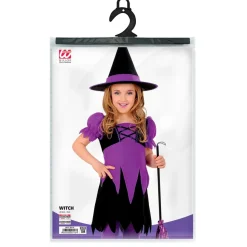Halloween Kostuum Paars Kind Heks
