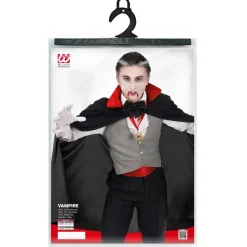 Halloween Kostuum Rood Zwart Jongen Vampier
