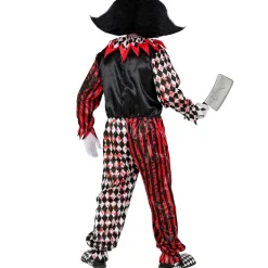 Halloween Kostuum Rood Zwart Clown