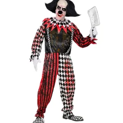 Halloween Kostuum Rood Zwart Clown
