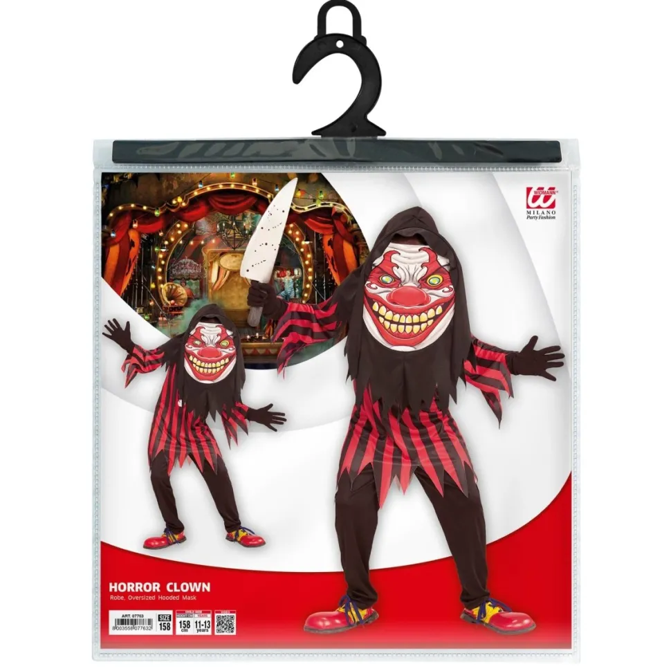 Halloween Kostuum Rood Zwart Kind Clown