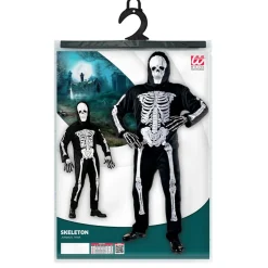 Halloween Kostuum Wit Zwart Heren Skelet
