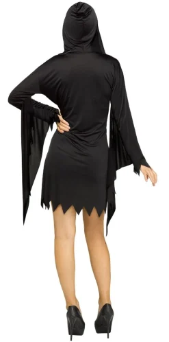 Halloween Kostuum Zwart Dames Geest Face Aged