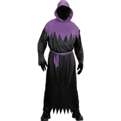 Halloween Kostuum Zwart Paars Heren Spook
