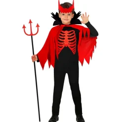 Halloween Kostuum Zwart Rood Jongen Duivel