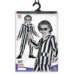 Halloween Kostuum Zwart Wit Kind Geest