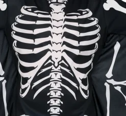 Halloween Kostuum Zwart Wit Kind Vleermuis Skelet