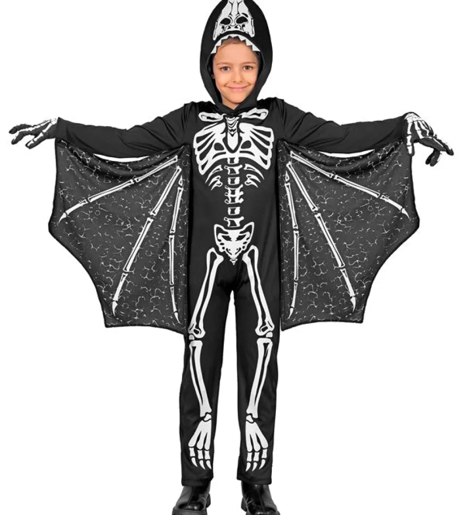 Halloween Kostuum Zwart Wit Kind Vleermuis