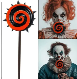 Halloween Nep Lolly Zwart Oranje 20cm