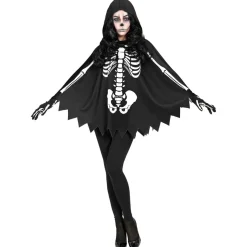 Halloween Poncho Skelet