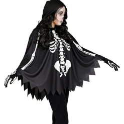Halloween Poncho Skelet