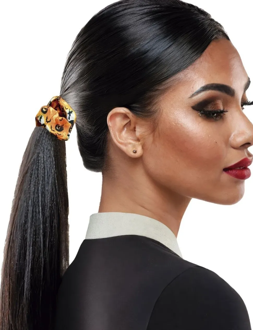 Halloween Scrunchie Pompoen