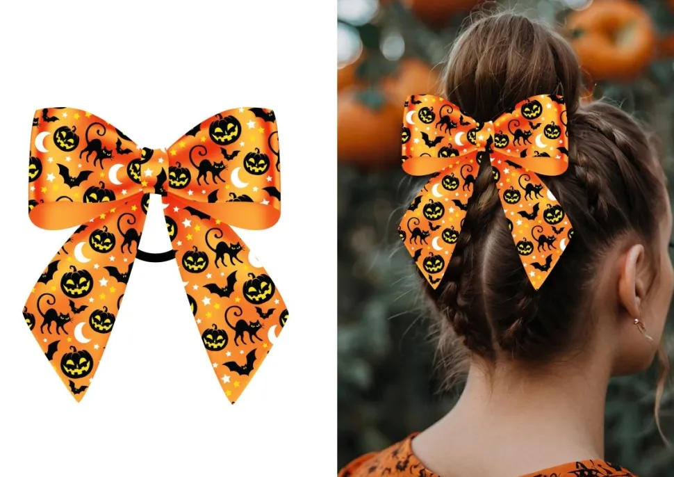 Halloween Strik Blauw Oranje