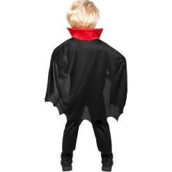 Halloween Vampier Kostuum Rood/Zwart Kind 3/4 jaar