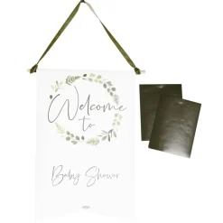 Hangdecoratie Bord Babyshower 40cm