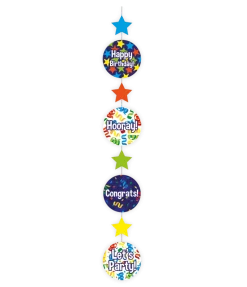 Hangdecoratie Happy Birthday 120cm