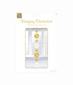Hangdecoratie 16 Jaar Goud Wit 20,5cm