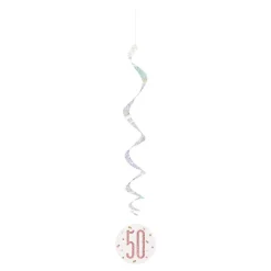 Hangdecoratie 50 Jaar Rose Goud 81cm 6st