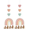 Hangdecoratie Regenboog 91cm 2st
