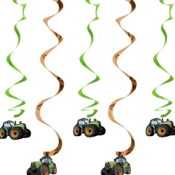 Hangdecoratie Traktor 5st