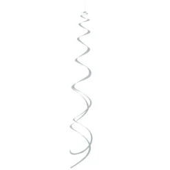 Hangdecoratie Zilveren Swirl 8-delig