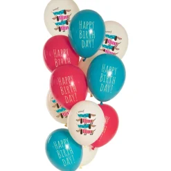 Happy Birthday Ballonnen Hond 33cm 12st