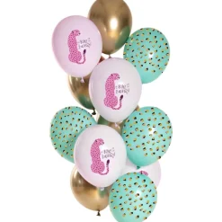 Happy Birthday Ballonnen Panter 33cm 12st