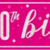 Happy Birthday Banner Roze 50 Jaar 2,75m