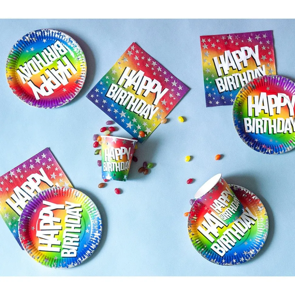 Happy Birthday Bekers Papier 210ml 10st