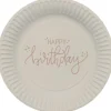 Happy Birthday Borden Beige 23cm 8st