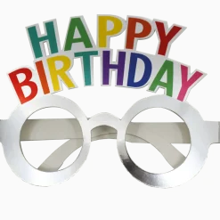 Happy Birthday Bril Gekleurd 4st