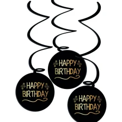 Happy Birthday Hangdecoratie 3st