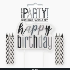 Happy Birthday Kaarsen Gekleurd 13st