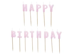 Happy Birthday Kaars Paars 13st