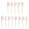 Happy Birthday Kaars Roze 13st