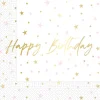 Happy Birthday Servetten Sterren 33cm 20st