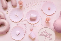 Happy Birthday Taarttopper Roze 16,5cm