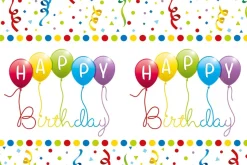 Happy Birthday Tafelkleed Plastic 1,8m