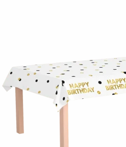 Happy Birthday Tafelkleed Stippen 2,74m